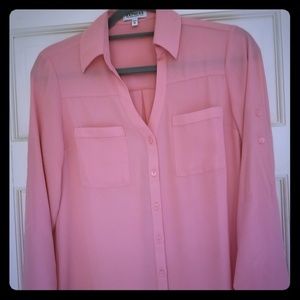 Express Portofino Shirt Button Down Blouse XSmall
